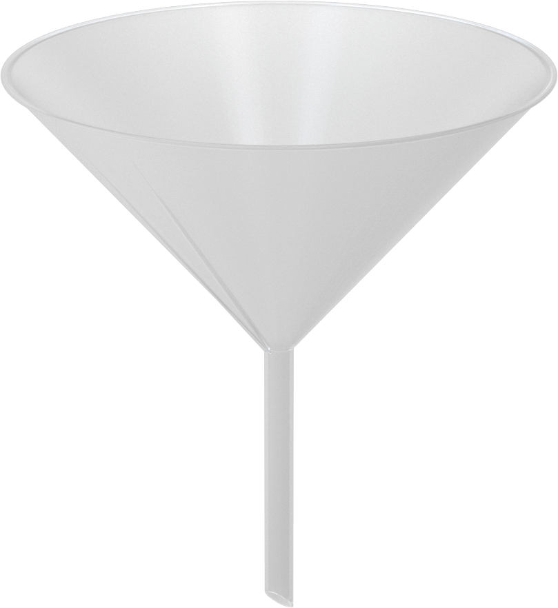 42-1/2 FL oz Kapasiteli Plastik Huni