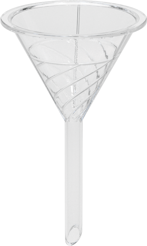 2-1/2 FL oz Kapasiteli Plastik Huni