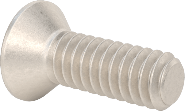 Titanyum Phillips Düz Başlı Vida, 1/4"-20 Diş Boyutu, 3/4" Uzunluk
