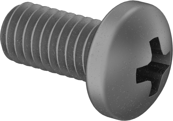 Titanyum Silindir Başlı Phillips Vida, M3 x 0,50 mm Diş, 6 mm Uzunluk