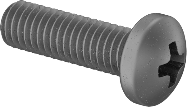 Titanyum Silindir Başlı Phillips Vida, M3 x 0,50 mm Diş, 10 mm Uzunluk