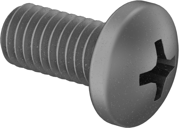 Titanyum Silindir Başlı Phillips Vida, M5 x 0,80 mm Diş, 10 mm Uzunluk