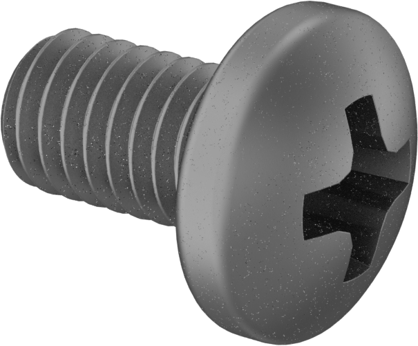 Titanyum Silindir Başlı Phillips Vida, M6 x 1,00 mm Diş, 10 mm Uzunluk