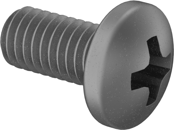 Titanyum Silindir Başlı Phillips Vida, M6 x 1,00 mm Diş, 12 mm Uzunluk