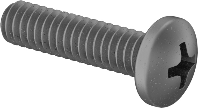 Titanyum Silindir Başlı Phillips Vida, 1/4"-20 Diş, 1" Uzunluk