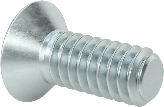 Çinko Kaplı Çelik Torx Düz Başlı Vidalar, M2 x 0,4 mm Diş Boyutu, 5 mm Uzunluk