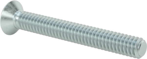Çinko Kaplı Çelik Torx Düz Başlı Vidalar, M2 x 0,4 mm Diş Boyutu, 16 mm Uzunluk
