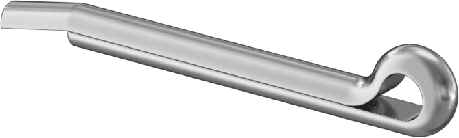 Çekiçle Takılan Çatal Pimler, 7/64" Çap, 1" Uzunluk
