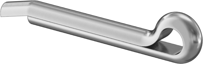 Çekiçle Takılan Çatal Pimler, 3/16" Çap, 1-1/4" Uzunluk