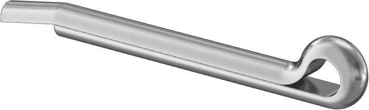 Çekiçle Takılan Çatal Pimler, 3/16" Çap, 1-3/4" Uzunluk