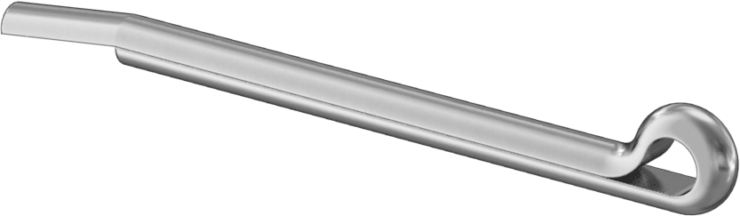 Çekiçle Takılan Çatal Pimler, 3/16" Çap, 2-1/2" Uzunluk