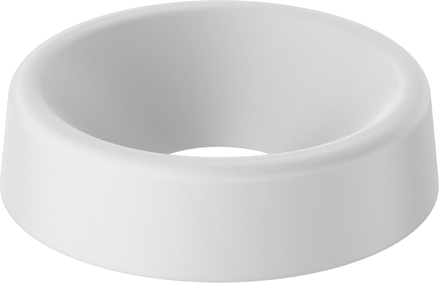 Naylon Son İşlem Pul, 1/4" Vida Boyutu için, 0.26" ID, 0.683" OD