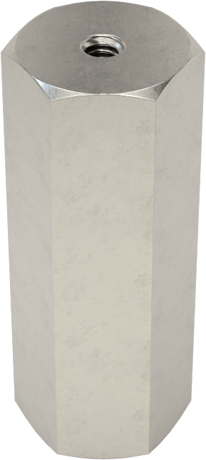 18-8 Paslanmaz Çelik Bağlantı Somunu, Ekstra Uzun, 0-80 Diş Boyutu, 11/16" Uzunluk
