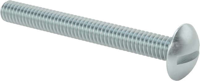 Çelik Ekstra Geniş Bombe Başlı Oluklu Vidalar, Çelik, 8-32 Diş Boyutu, 1-1/2" Uzunluk
