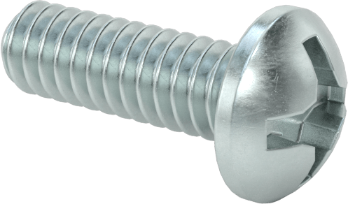 Çinko Kaplamalı Çelik Silindir Başlı Phillips Vida, 0-80 Diş, 3/16" Uzunluk