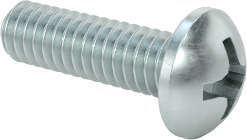 Çinko Kaplamalı Çelik Silindir Başlı Phillips Vida, 1-72 Diş, 1/4" Uzunluk