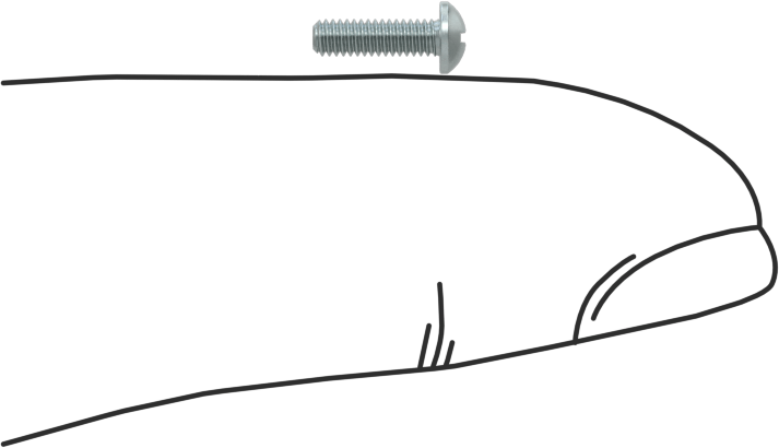 Çinko Kaplamalı Çelik Silindir Başlı Phillips Vida, 1-72 Diş, 1/4" Uzunluk