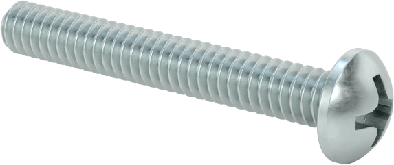 Çinko Kaplamalı Çelik Silindir Başlı Phillips Vida, 2-56 Diş, 5/8" Uzunluk