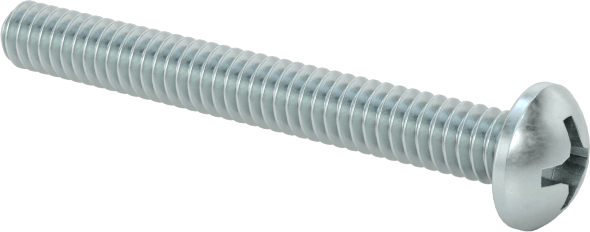 Çinko Kaplamalı Çelik Silindir Başlı Phillips Vida, 2-56 Diş, 3/4" Uzunluk