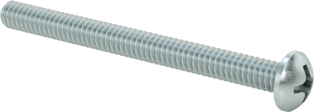 Çinko Kaplamalı Çelik Silindir Başlı Phillips Vida, 2-56 Diş, 1" Uzunluk