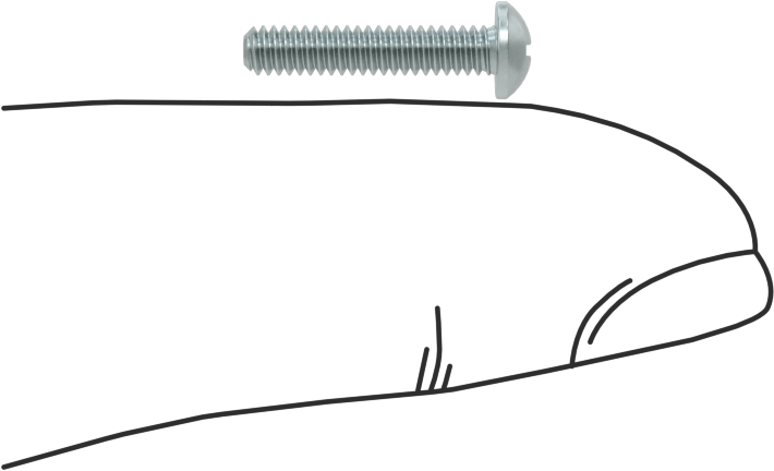Çinko Kaplamalı Çelik Silindir Başlı Phillips Vida, 3-48 Diş, 1/2" Uzunluk