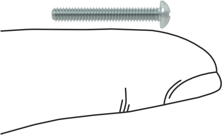 Çinko Kaplamalı Çelik Silindir Başlı Phillips Vida, 3-48 Diş, 3/4" Uzunluk