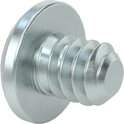Çinko Kaplamalı Çelik Silindir Başlı Phillips Vida, 4-40 Diş, 1/8" Uzunluk