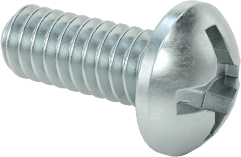 Çinko Kaplamalı Çelik Silindir Başlı Phillips Vida, 0-80 Diş, 5/32" Uzunluk