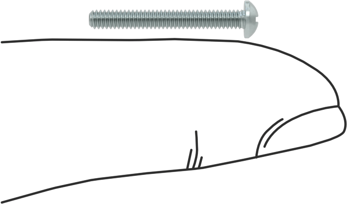 Çinko Kaplamalı Çelik Silindir Başlı Phillips Vida, 2-56 Diş, 11/16" Uzunluk