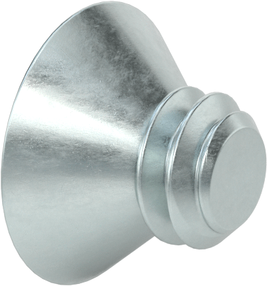 Çinko Kaplı Çelik Phillips Düz Başlı Vida, 82 Derece Havşa Açısı, 4-40 Diş Boyutu, 1/8" Uzunluk