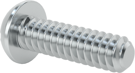 Çelik Dekoratif Yuvarlak Başlı Oluklu Vidalar, 4-40 Diş Boyutu, 3/8" Uzunluk