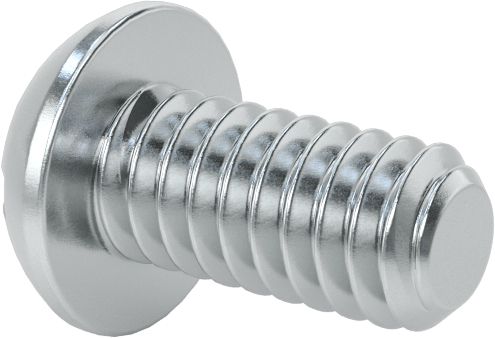 Çelik Dekoratif Yuvarlak Başlı Oluklu Vidalar, 5-40 Diş Boyutu, 1/4" Uzunluk