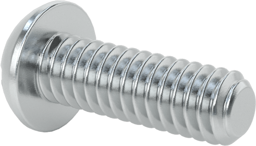 Çelik Dekoratif Yuvarlak Başlı Oluklu Vidalar, 5-40 Diş Boyutu, 3/8" Uzunluk
