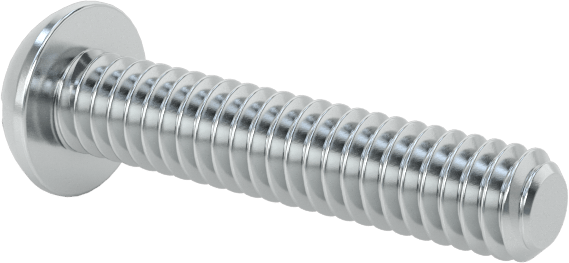 Çelik Dekoratif Yuvarlak Başlı Oluklu Vidalar, 5-40 Diş Boyutu, 5/8" Uzunluk