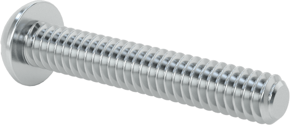 Çelik Dekoratif Yuvarlak Başlı Oluklu Vidalar, 5-40 Diş Boyutu, 3/4" Uzunluk
