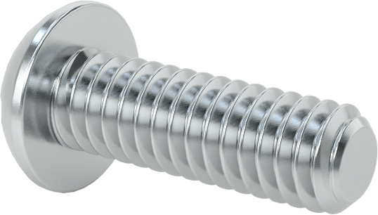 Çelik Dekoratif Yuvarlak Başlı Oluklu Vidalar, 8-32 Diş Boyutu, 1/2" Uzunluk