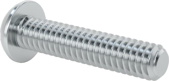 Çelik Dekoratif Yuvarlak Başlı Oluklu Vidalar, 8-32 Diş Boyutu, 3/4" Uzunluk