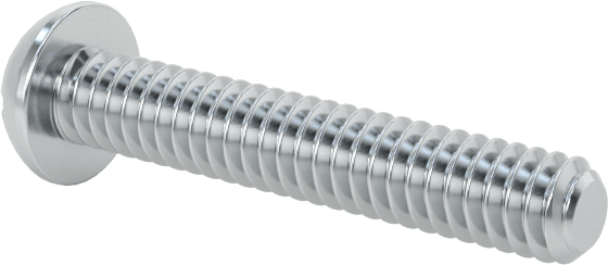 Çelik Dekoratif Yuvarlak Başlı Oluklu Vidalar, 2-56 Diş, 1/2" Uzunluk