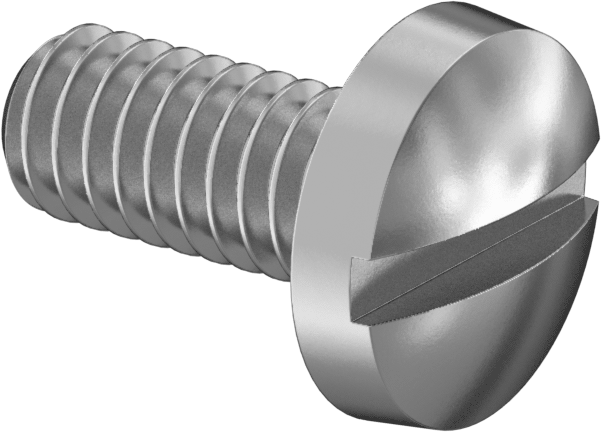 Çelik Ciltleme Kafası Oluklu Vidaları, Çelik, 8-32 Diş Boyutu, 3/8" Uzunluk