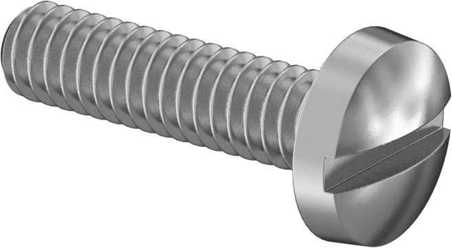Çelik Ciltleme Kafası Oluklu Vidaları, 1/4"-20 Diş, 1" Uzunluk