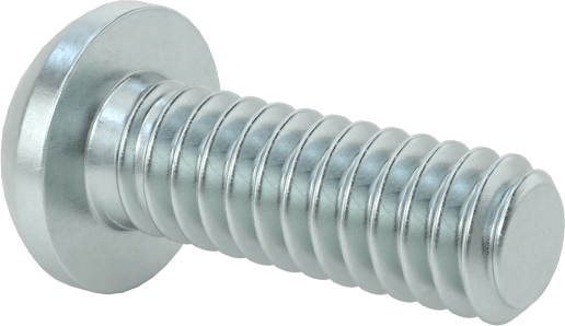 Çelik Dekoratif Yuvarlak Başlı Phillips Vidalar, 2-56 Diş Boyutu, 1/4" Uzunluk