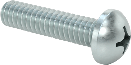 Çelik Dekoratif Yuvarlak Başlı Phillips Vidalar, 2-56 Diş Boyutu, 3/8" Uzunluk
