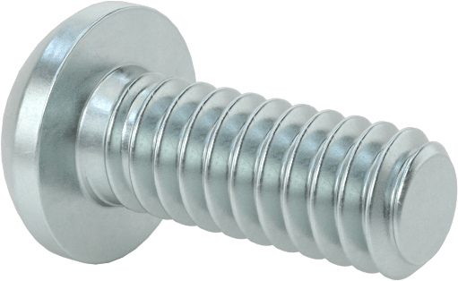 Çelik Dekoratif Yuvarlak Başlı Phillips Vidalar, 3-48 Diş Boyutu, 1/4" Uzunluk