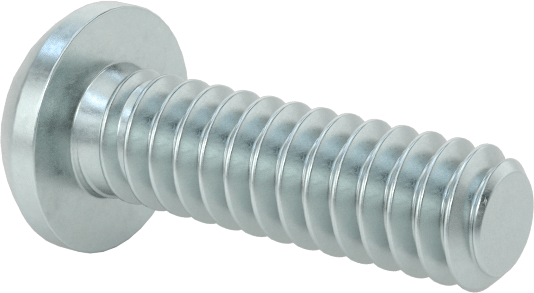 Çelik Dekoratif Yuvarlak Başlı Phillips Vidalar, 4-40 Diş Boyutu, 3/8" Uzunluk