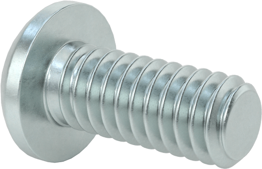 Çelik Dekoratif Yuvarlak Başlı Phillips Vidalar, 12-24 Diş Boyutu, 1/2" Uzunluk