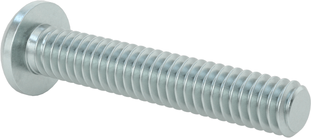 Çelik Dekoratif Yuvarlak Başlı Phillips Vidalar, 12-24 Diş Boyutu, 1-1/4" Uzunluk
