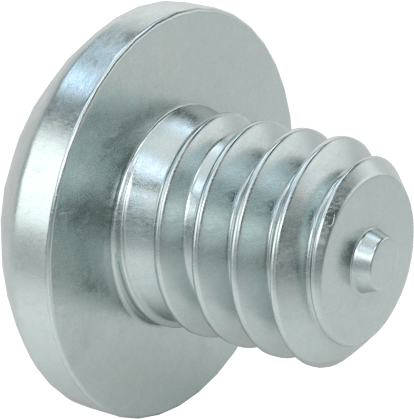 Çelik Dekoratif Yuvarlak Başlı Phillips Vidalar, 1/4"-20 Diş Boyutu, 1/4" Uzunluk