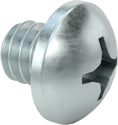 Çelik Dekoratif Yuvarlak Başlı Phillips Vidalar, 1/4"-20 Diş Boyutu, 1/4" Uzunluk