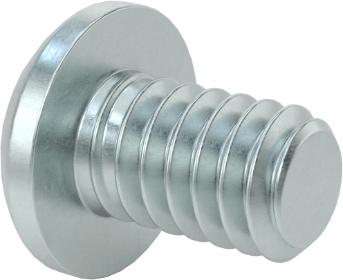 Çelik Dekoratif Yuvarlak Başlı Phillips Vidalar, 1/4"-20 Diş Boyutu, 3/8" Uzunluk