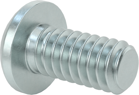 Çelik Dekoratif Yuvarlak Başlı Phillips Vidalar, 1/4"-20 Diş Boyutu, 1/2" Uzunluk